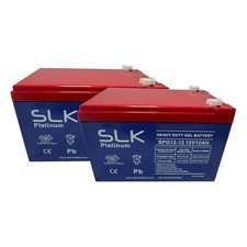 2 x 12v 12AH RASCAL ULTRALITE 480 MOBILITY SCOOTER HEAVY DUTY GEL BATTERIES