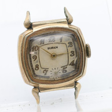 BUREN GRAND PRIX CAL. 380 SWISS HORNED LUGS TANK WRIST WATCH 17j 10k RGP (IB)