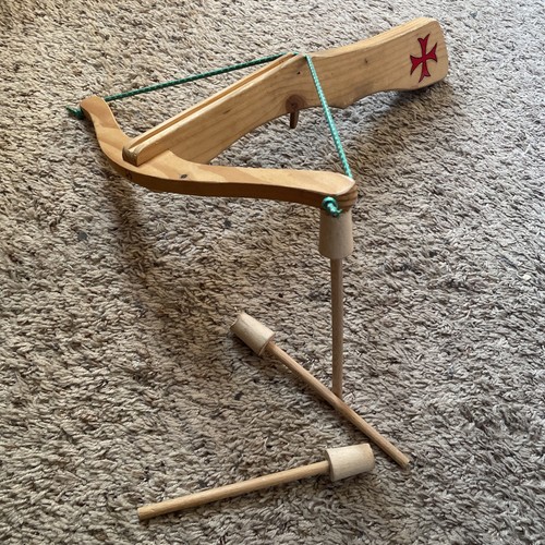 Wooden toy crossbow with - wooden,