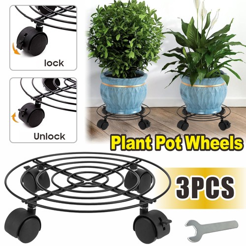 3pcs plant caddy wheels - plant,