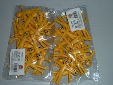 40 Yellow Stretchy Men Party Bag Fillers Kids Fun Smiley Man Sticky Loot Toys