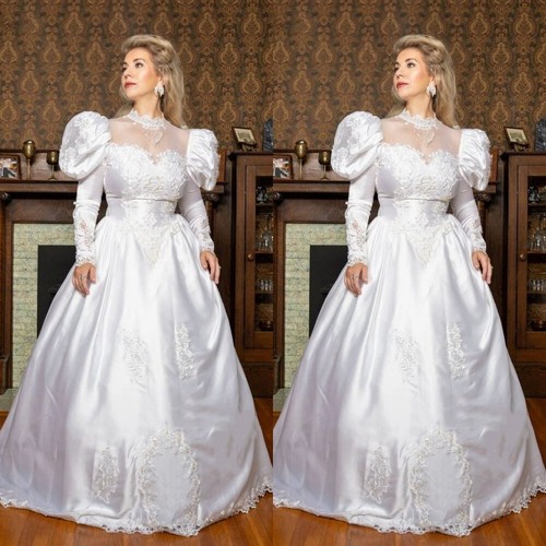 Vintage wedding dresses - wedding, long