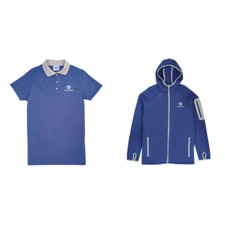 Girlguiding Young Leaders Uniform Polo Shirt Zip Up Hoodie Ladies Denim Blue