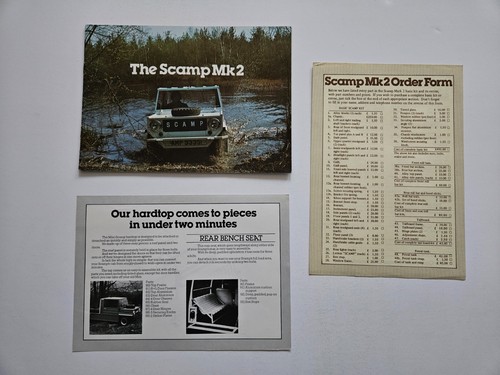 Mini scamp mk2 sales brochure - scamp,