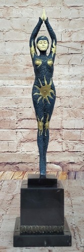 Abstract art deco bronze - abstract,