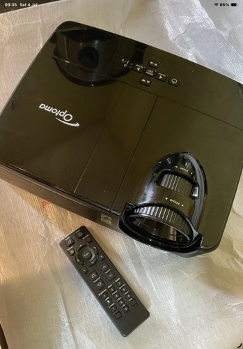 Optoma projector with - with, remote