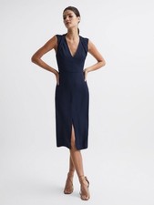 Reiss Navy Andi Bodycon Dress