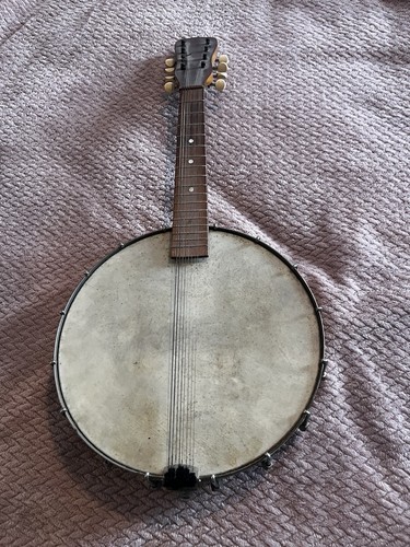 Vintage eight string banjo - string,