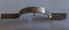ANTIQUE VICTORIAN STERLING SILVER HAND ETCHED TUSSIE MUSSIE POSY HOLDER