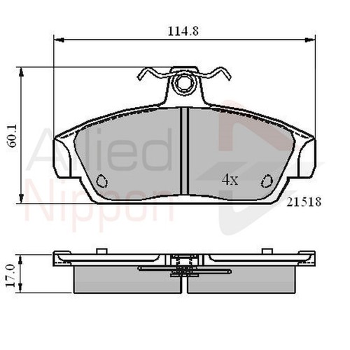 Brake pads set for - pads,