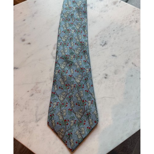 Hermes silk koala family tie - silk,