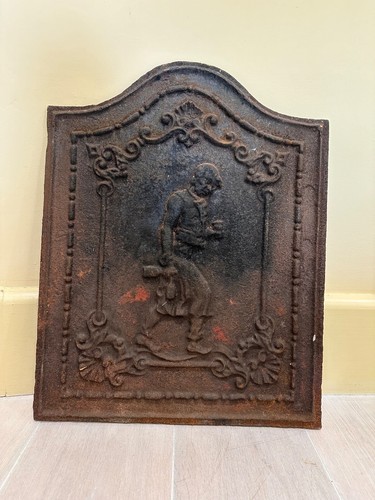 Cast iron fireplace back - iron,