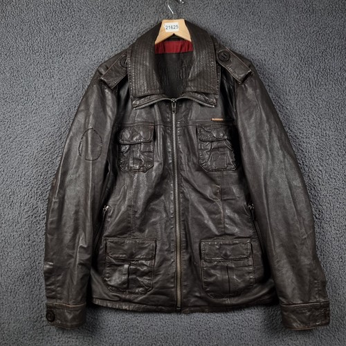 Superdry leather jacket mens - superdry,