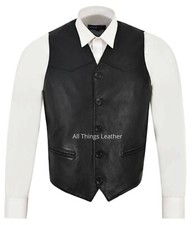 Mens Black Napa Leather