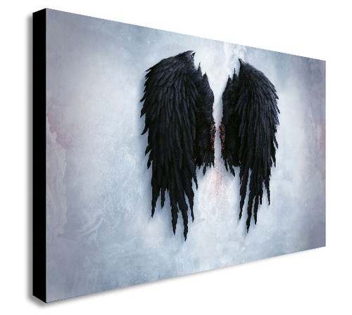Banksy black angel wings - black,