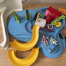 Playmobil Bundle Water Park Summer Fun And Ice Cream Bar Incomplete Sets
