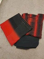 PUNJABI SUIT RED+BLACK WITH