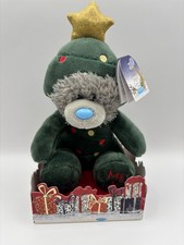 Me to You Tatty Teddy Plush Bear Dressed As Christmas Tree 13cm (Authentic)