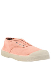 BENSIMON Kids Elly Canvas Trainers UK 9 EU 27 Soft Pink Pumps Plimsoles RRP £30