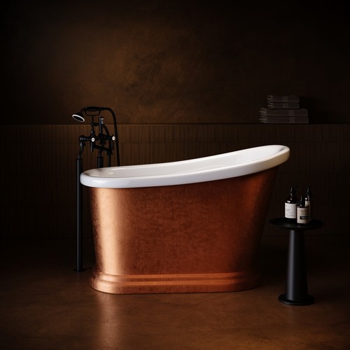 Copper effect roll top deep - roll,