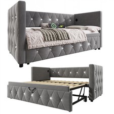 DAYBED VELVET UPHOLSTERED BED