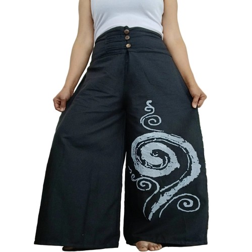 Black wide leg palazzo - wide,