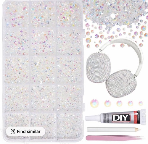 Flat back rhinestones - back,