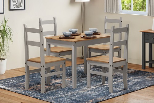 Corona dining table 4 chairs - dining,