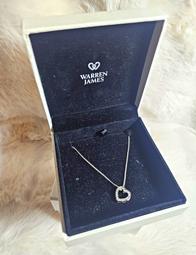 Warren james silver heart - warren,