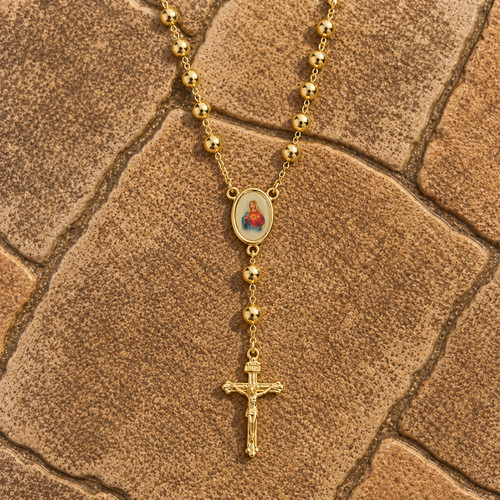 Blessed rosary necklace - blessed,