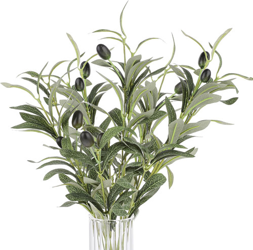Pcs faux olive branches - pcs,