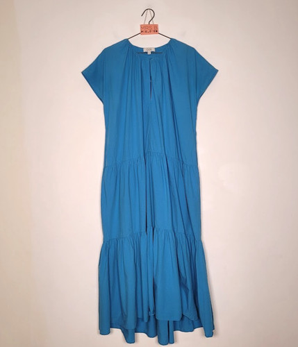 Cos maxi dress blue - maxi, 100%
