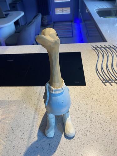 Wooden duck wearing - wooden,