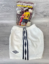 Vintage 1970's Umbro, High Cut  Nylon Football Shorts, Size 28" inch