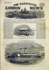 Original Old Antique Print