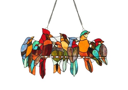 Stained glass window panel - window,