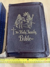 Rare, Holy Family Edition Of The Catholic Bible-mid cen-Boxed-good cond for age-