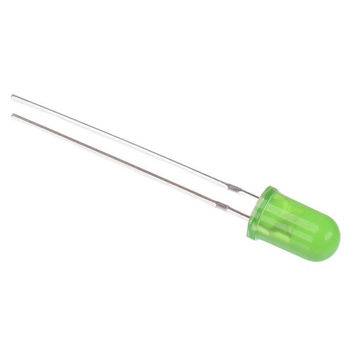 Pure green 5mm diffused - 50,