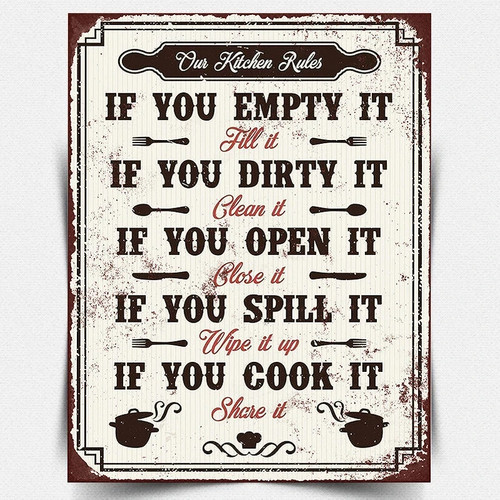 Our kitchen rules - rules", funny