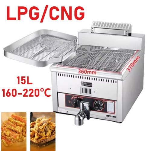 Nature gas lpg deep - deep, fryer
