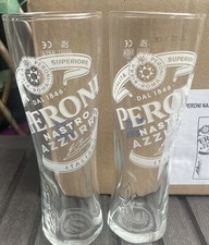2 Peroni Half Pint Glasses Brand New Official 10oz