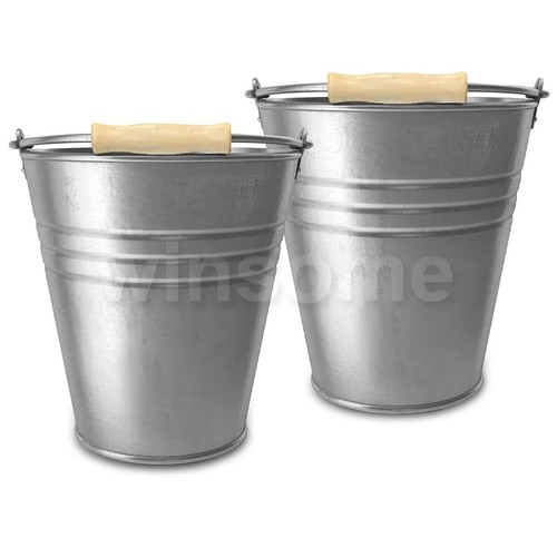 12l galvanised metal - galvanised, bucket