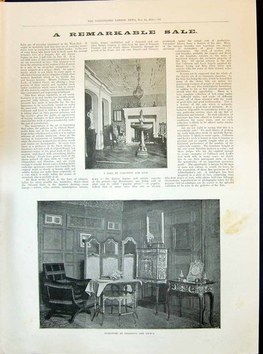 Old 1898 furniture collinson - old,