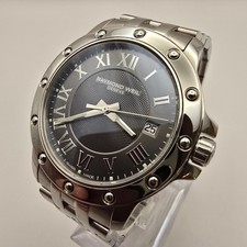 RAYMOND WEIL TANGO MENS WATCH 5599 STAINLESS STEEL SWISS QUARTZ WITH DATE.