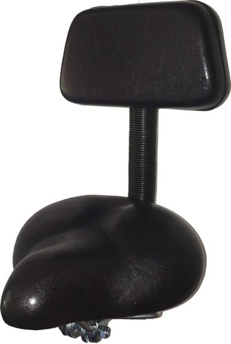 Bicycle seat with backrest