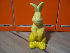 RARE Le Creuset 3 3/4" Bunny Rabbit Pie Bird Baking Funnel - Soleil Yellow