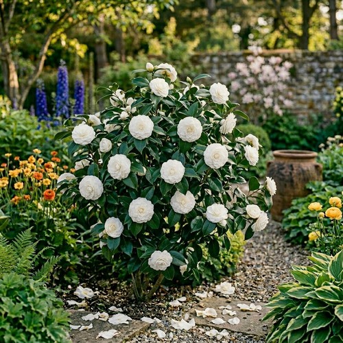 Camellia nobilissima early - camellia,