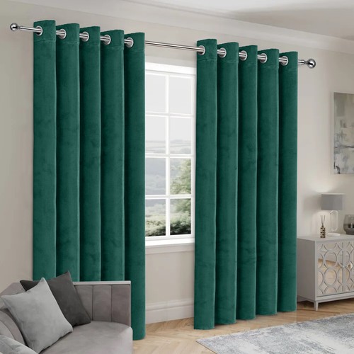 Luxury crushed velvet curtains - crushed,