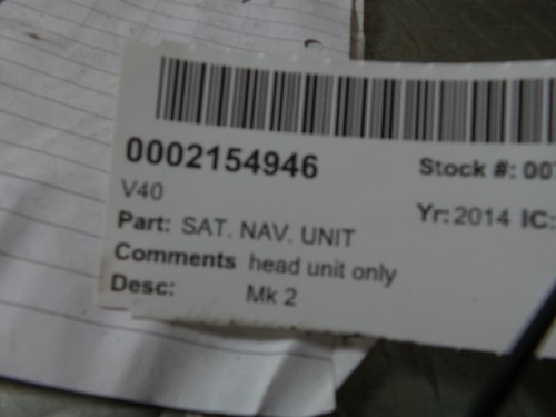 Sat nav unit - sat, volvo