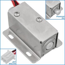 Round Electronic 12V Solenoid Latch (Locked When Powered) Electric Door Lock